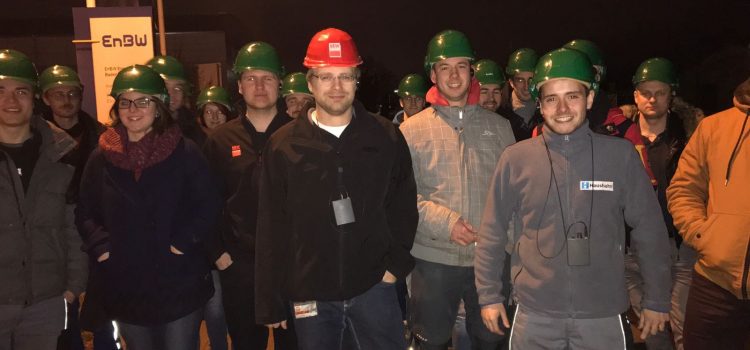 Nächtliche Kraftwerksexkursion