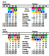 Blockpläne 20/21 online