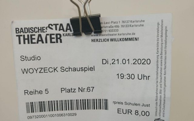 Woyzeck Eintrittskarte