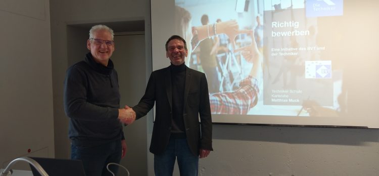 Bewerbungstraining in der Fachschule für Technik